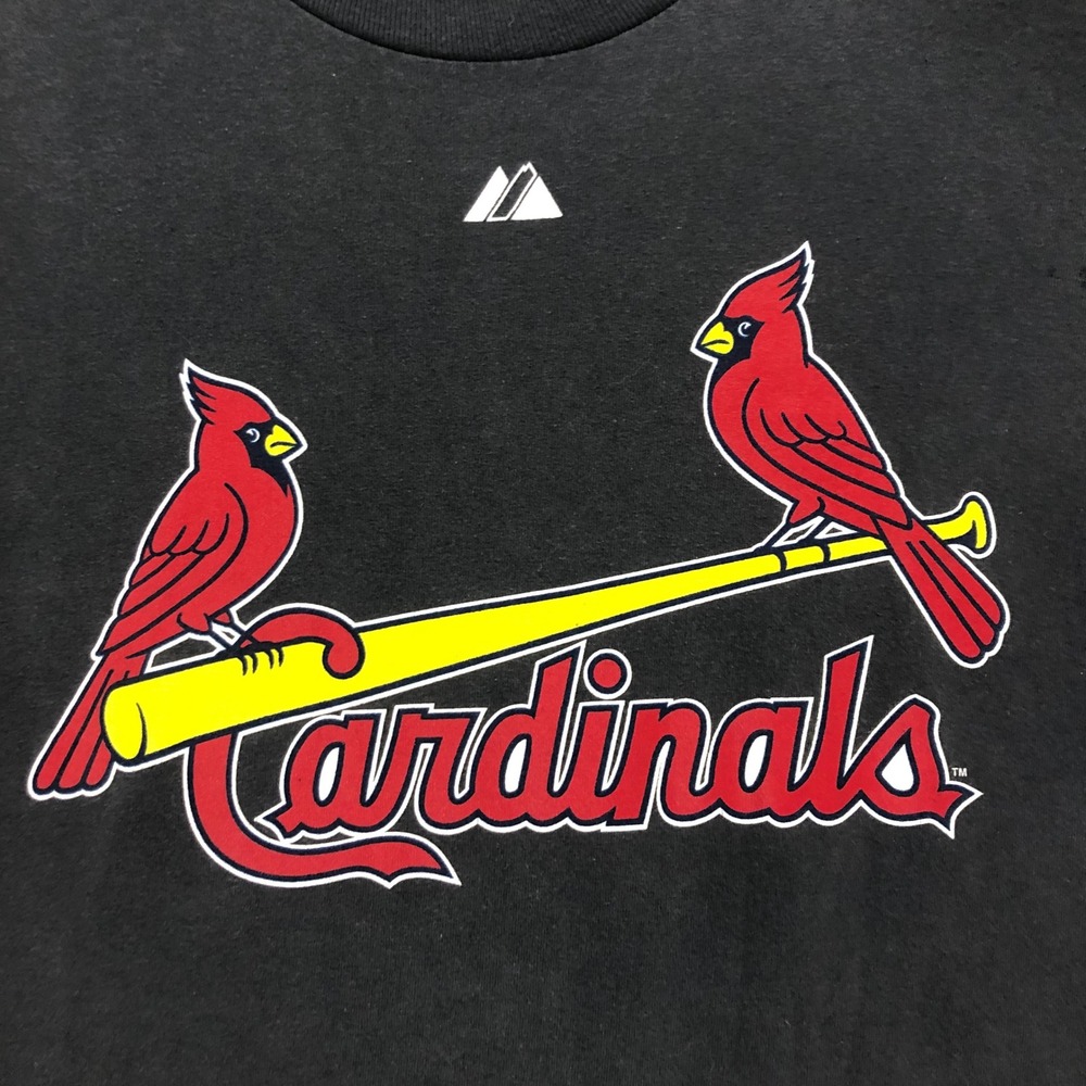 Albert Pujols St. Louis Cardinals Majestic MLB T-Shirt Men's Medium #5 Black